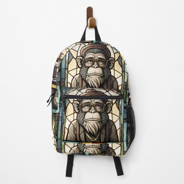 Item preview, Wise Monkey - Stained Glass designed and sold by AgitProPrints.