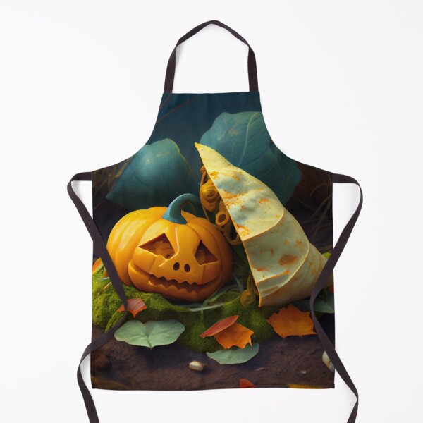 Aperçu de l'œuvre Tortilla and Pumpkin in the Garden Digital Painting créée et vendue par CodeAndColors.