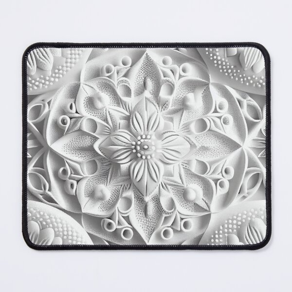 Item preview, White Clay Bohemian Pattern Digital Painting designed and sold by CodeAndColors.