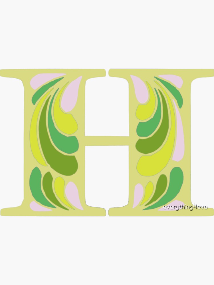 Letter K Fancy Monogram Hippie Initial Pink Sticker for Sale by  everything4eva