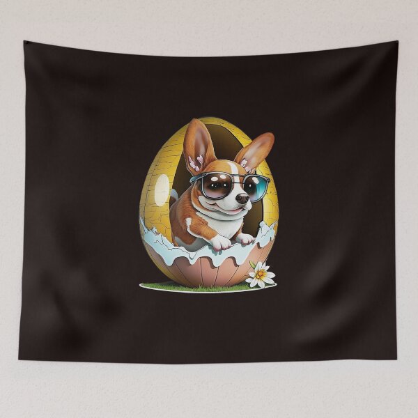 Item preview, Cool dog in The egg with sunglasses designed and sold by Cheeeeky.