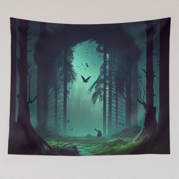 Item preview, The Forgotten Forest Digital Painting designed and sold by CodeAndColors.