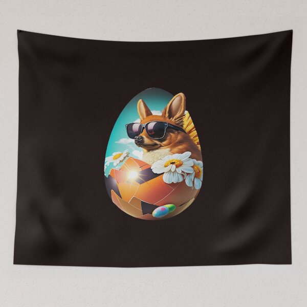 Item preview, Cool dog in The egg with sunglasses designed and sold by Cheeeeky.