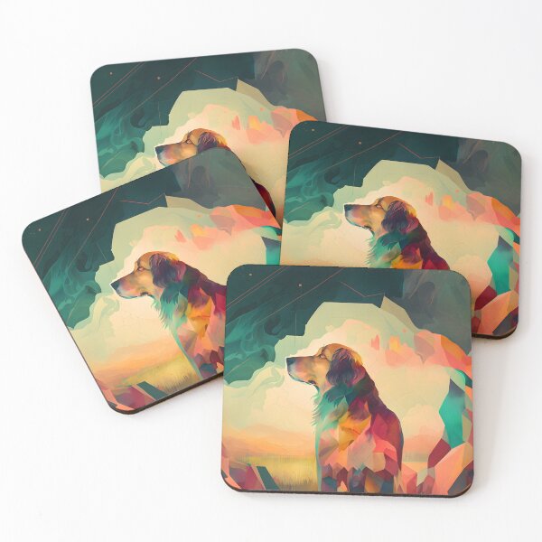 Item preview, A Dreamy Abstract Muted Canine World designed and sold by DoggyDevotion.