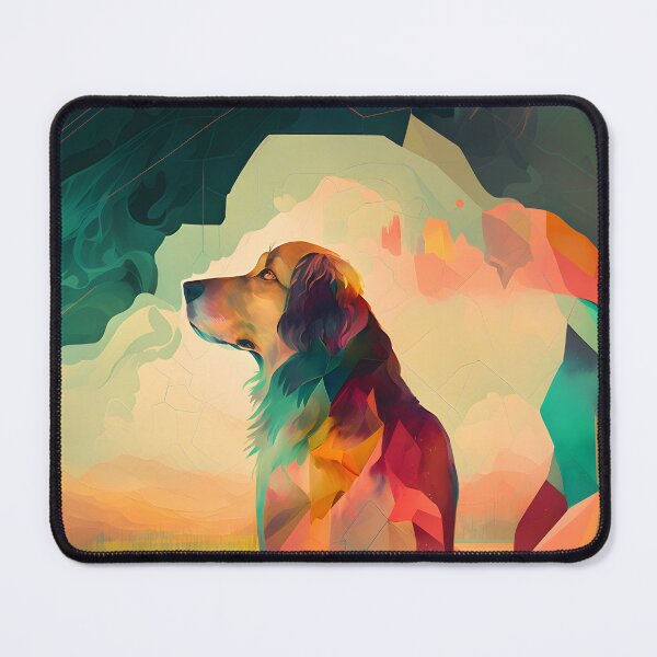 Item preview, A Dreamy Abstract Muted Canine World designed and sold by DoggyDevotion.