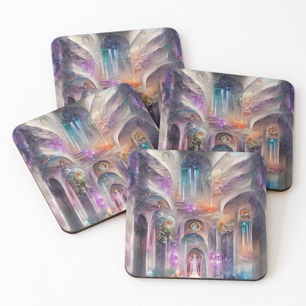 Item preview, twilight, temple, frescoes, angels, purple flame designed and sold by Maria Mihailova.