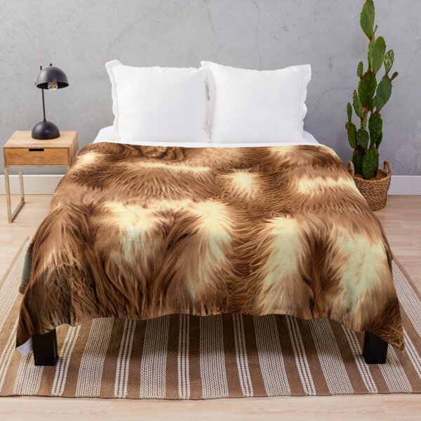 Item preview, Furry Brown English Countryside Chic Pattern Digital Painting designed and sold by CodeAndColors.