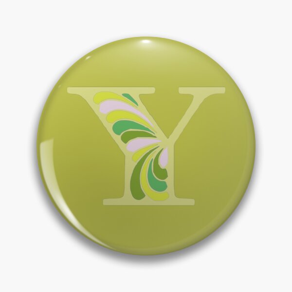 Item preview, Letter Y Fancy Monogram Hippie Initial Lime designed and sold by everything4eva.