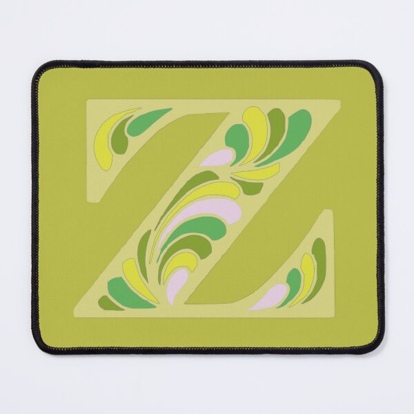 Item preview, Letter Z Fancy Monogram Hippie Initial Lime designed and sold by everything4eva.