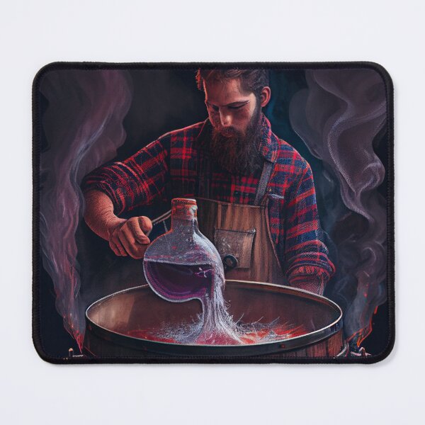 Item preview, Brewing in Flannel Digital Painting designed and sold by CodeAndColors.