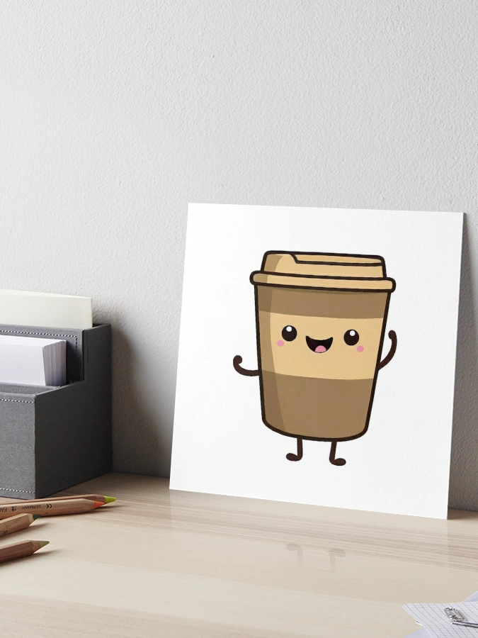 Kawaii Chibi Coffee Cup Graphic · Creative Fabrica