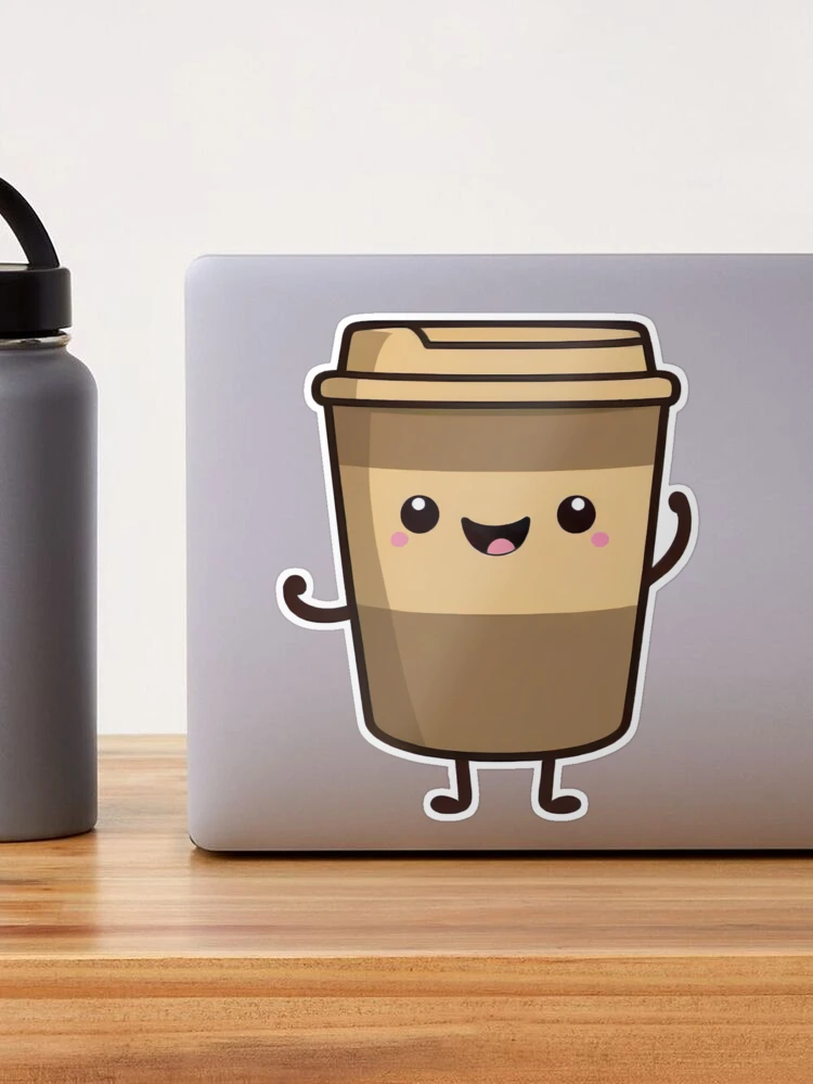 Kawaii Chibi Coffee Cup Graphic · Creative Fabrica