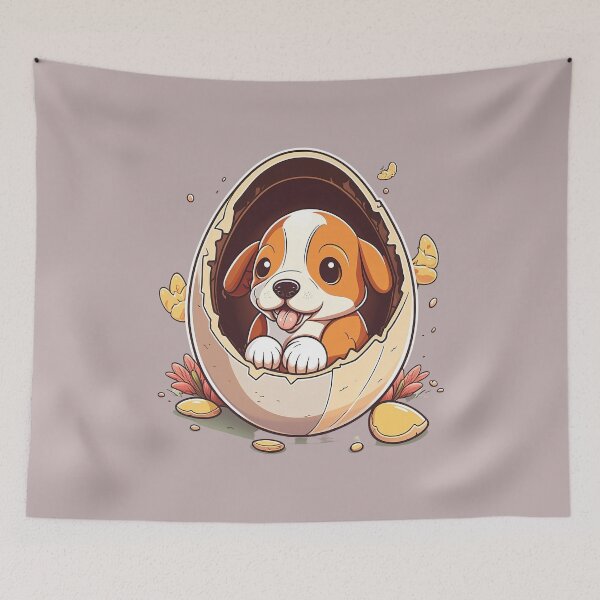 Item preview, cute dog in The egg designed and sold by Cheeeeky.