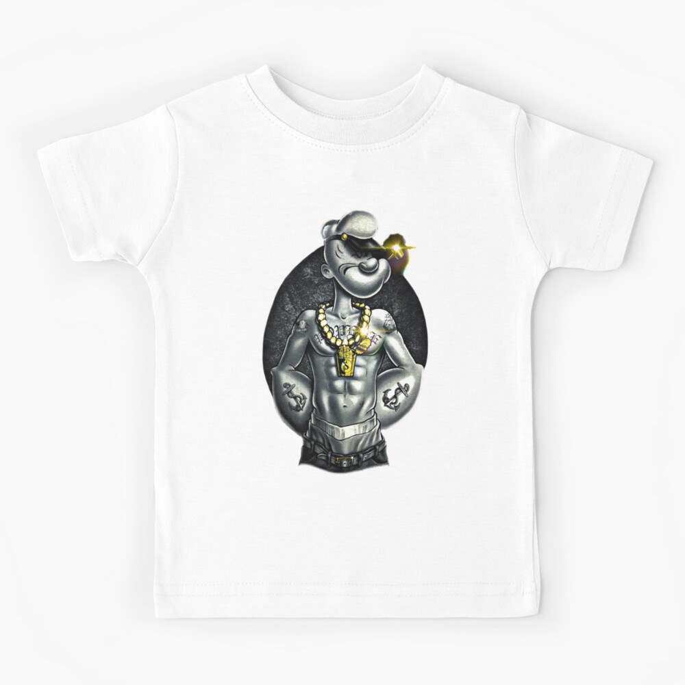 Camiseta Para Niños Tatuaje Popeye De Italianricanart Redbubble