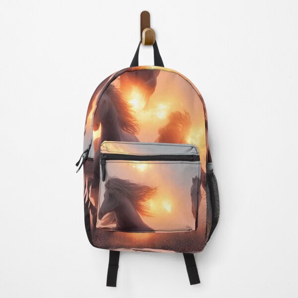 Item preview, galloping horses in field of fire designed and sold by David-Howells.
