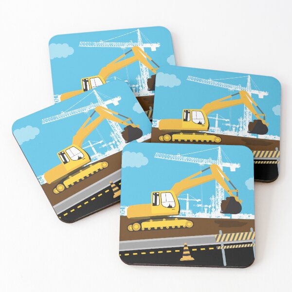 Item preview, Excavator Truck Construction Trucks Site  designed and sold by idovedesign.