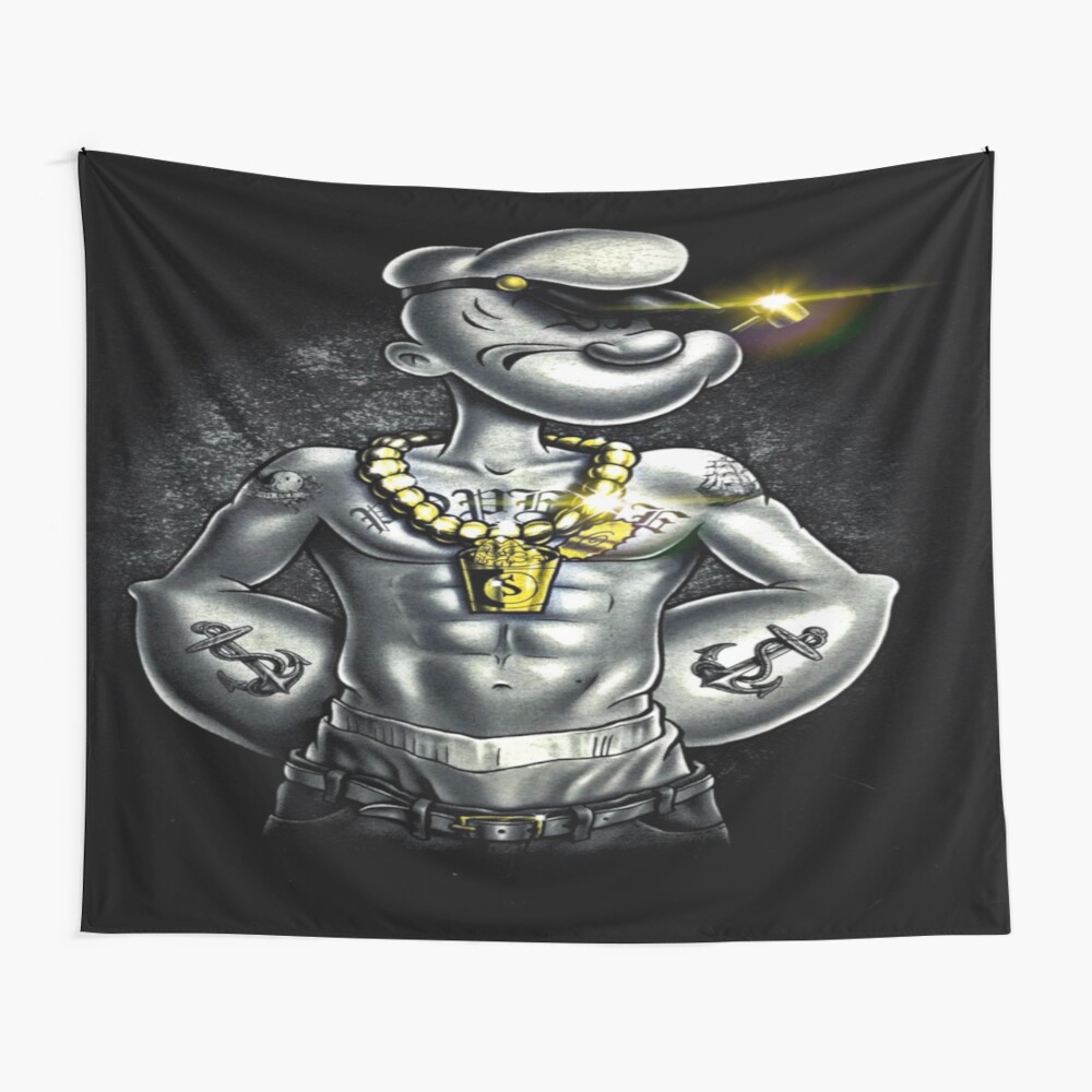 Camiseta Para Niños Tatuaje Popeye De Italianricanart Redbubble