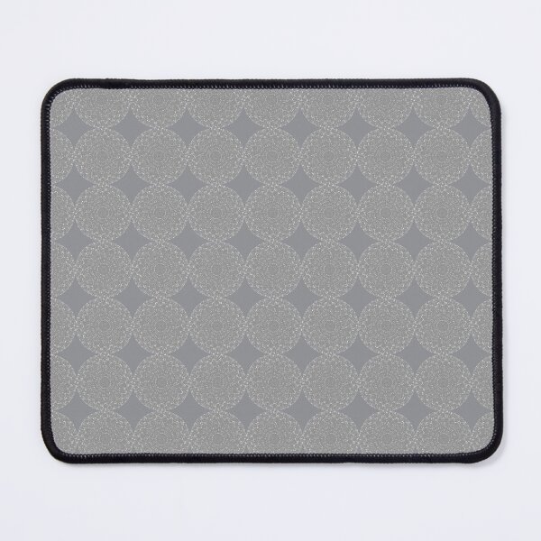 Item preview, Gray Monochromatic Distorted Mandala Lace Dots Abstract Pattern designed and sold by kattakitty.