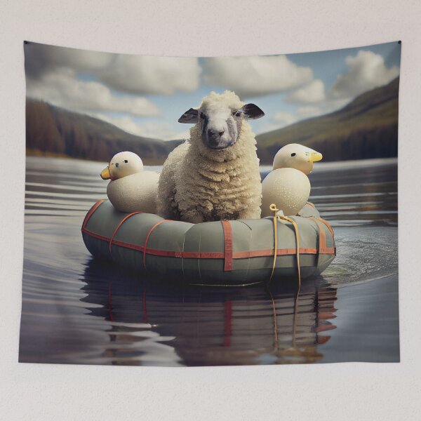 Item preview, Spur Raft and Fluff Digital Painting designed and sold by CodeAndColors.