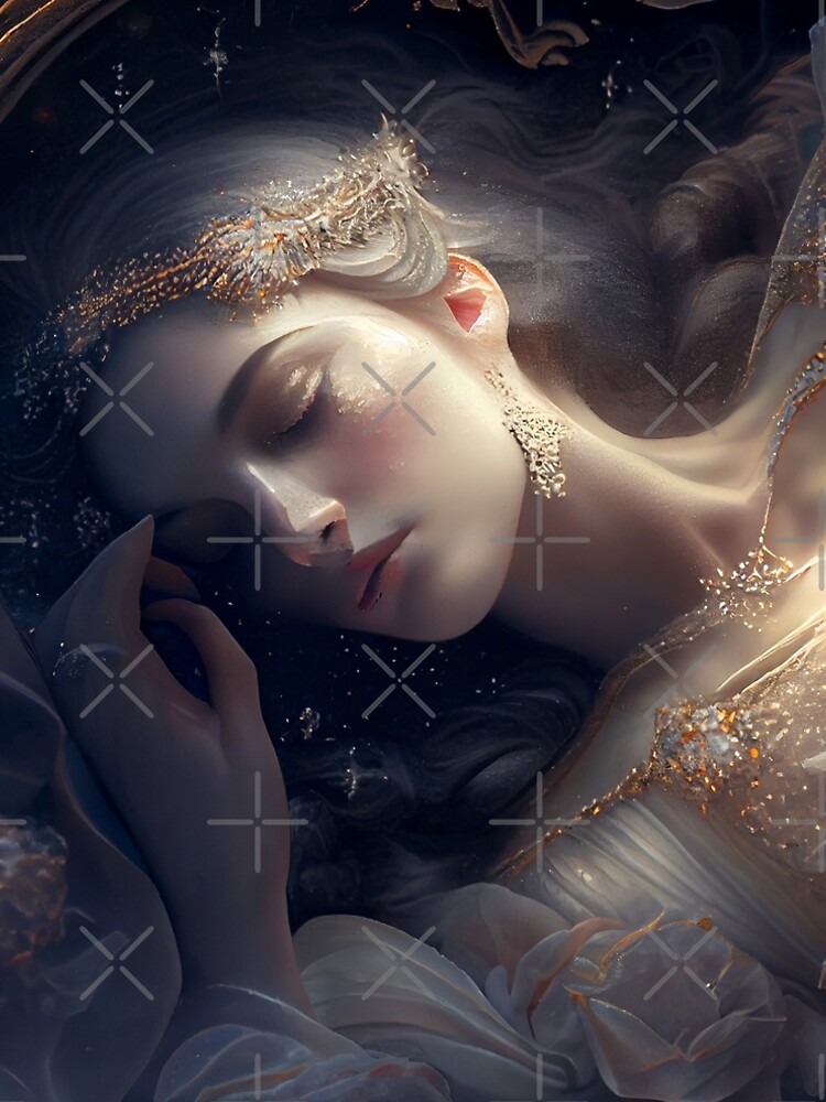 Aperçu 5 sur 5. Robe trapèze avec l'œuvre Exquisite Slumbers Glistening Dalliance Digital Painting créée et vendue par CodeAndColors.