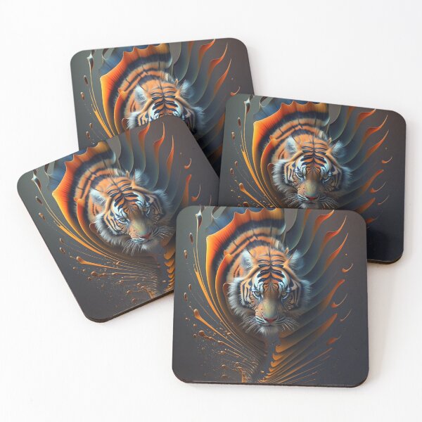 Artikelvorschau, Abstrakter Tiger entworfen und verkauft von NazarART.