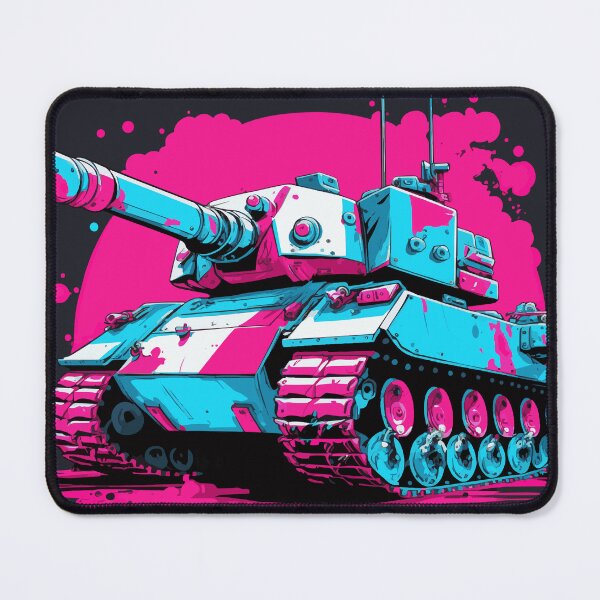 Item preview, vector illustration of cartoon style tank in punky colour. designed and sold by Abdullah6251.