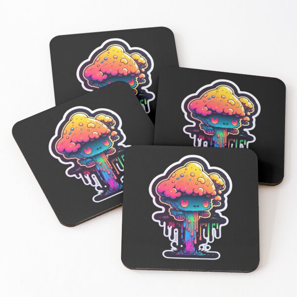 Item preview, Creepy and Cute Murder Mushroom Person Sticker in Chibi Style! designed and sold by kfir marco.