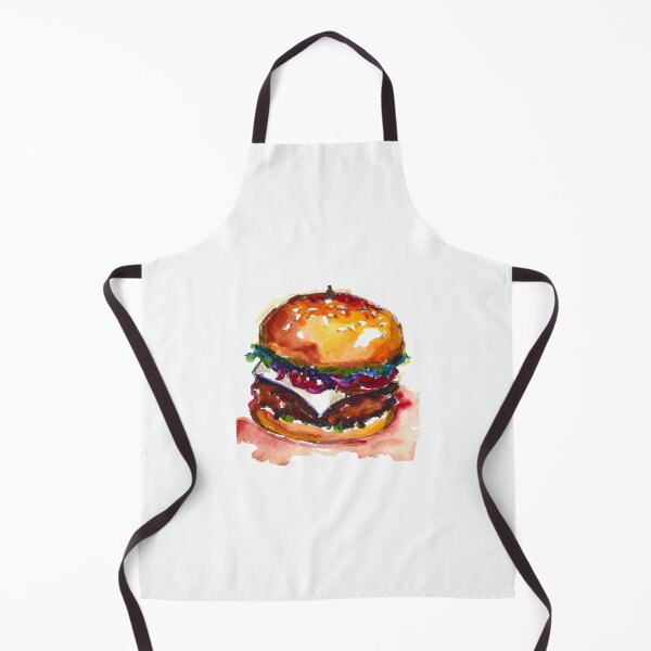 Item preview, The tasty burger - watercolor designed and sold by The Iconic Minimalist.