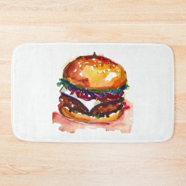 Item preview, The tasty burger - watercolor designed and sold by The Iconic Minimalist.