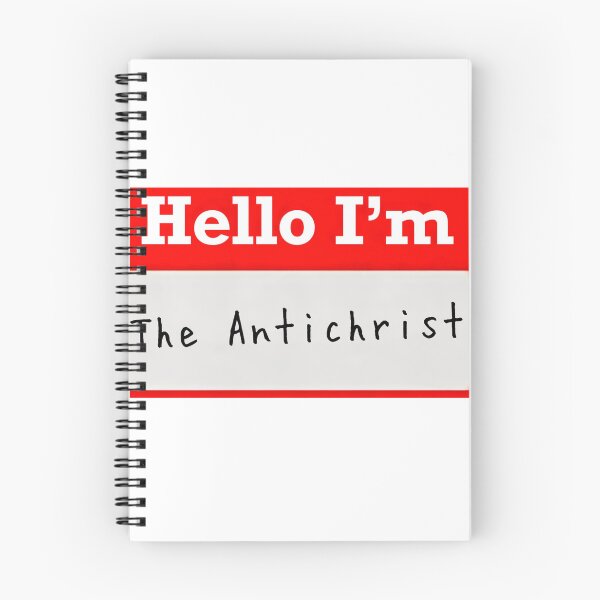 Artikelvorschau, Hallo, ich bin „Der Antichrist“ - Namensschild entworfen und verkauft von SirZeus.