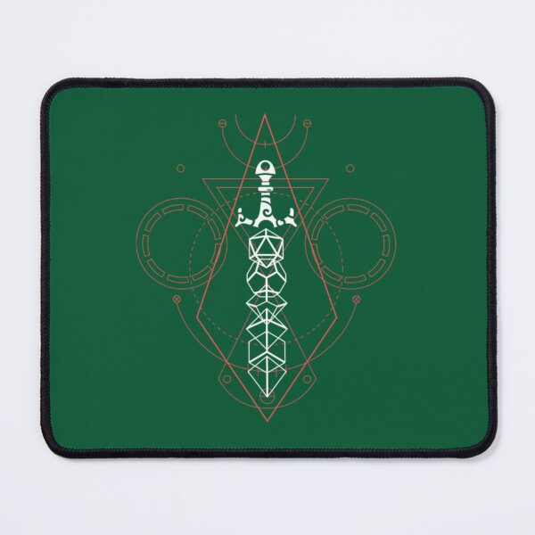 Item preview, Sacred Symbols Polyhedral Dice Set Sword of Dungeon Armory3 designed and sold by VikingEfShop.