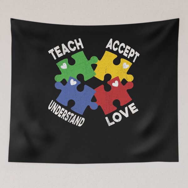 Item preview, Autism Awareness Teach Accept Understand Love Autism Teacher designed and sold by ZANNIX.