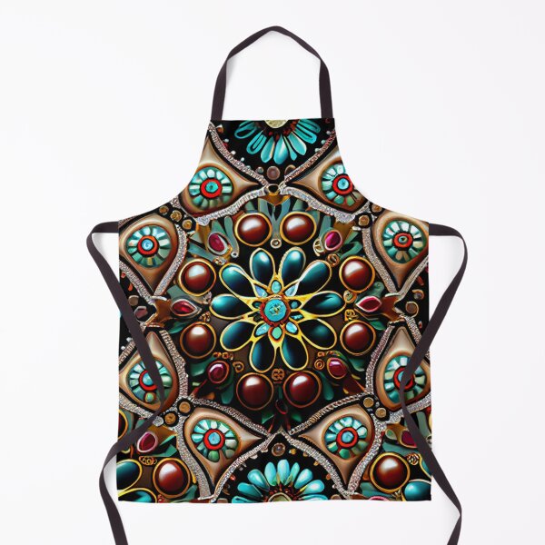 Artikelvorschau, Bejeweled Country Pattern Digital Painting entworfen und verkauft von CodeAndColors.