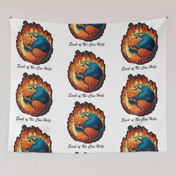 Item preview, Earth on fire - each of us can help designed and sold by Kameeno.