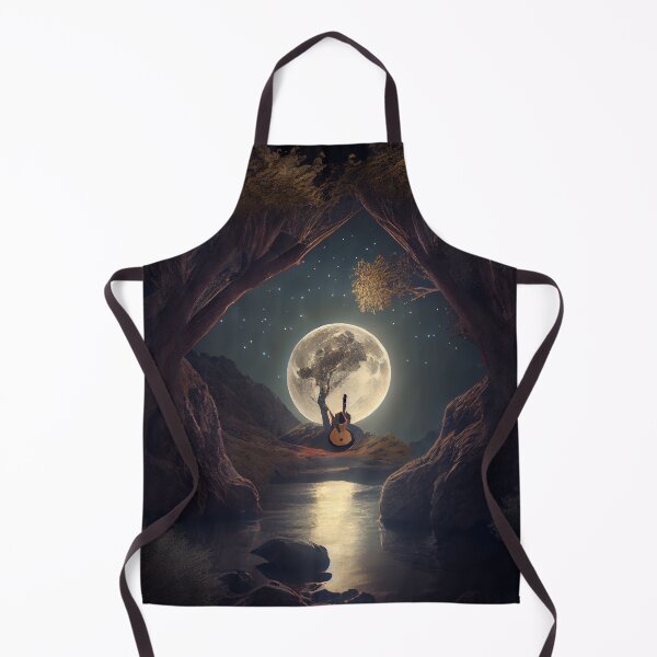 Aperçu de l'œuvre Moonlit Serenade Digital Painting créée et vendue par CodeAndColors.