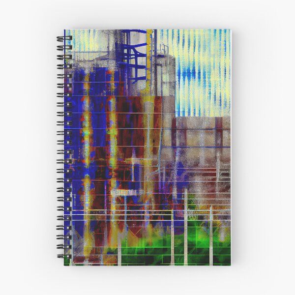 Item preview, Impressionist Industrial Pattern Digital Painting designed and sold by CodeAndColors.