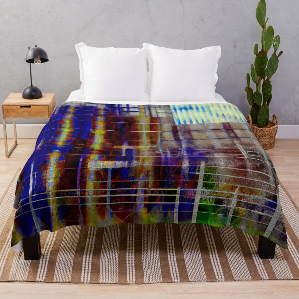 Item preview, Impressionist Industrial Pattern Digital Painting designed and sold by CodeAndColors.