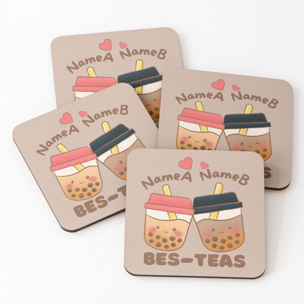 Item preview,  Bes-teas ;Custom design : You can put the names on the design. Please write the names in Bubblemail before ordering. designed and sold by WhaleSharkShop.