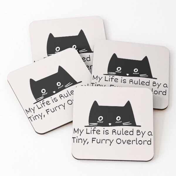 Item preview,  My Life Is Ruled By a Tiny Furry Overlord cartoon style designed and sold by Cheeeeky.