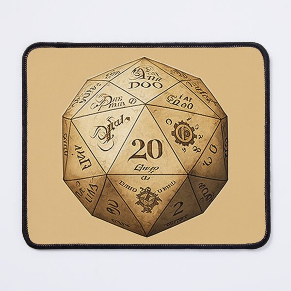 Item preview, d20 Tabletop RPG Parchment Dice designed and sold by ErthaxsWorkshop.