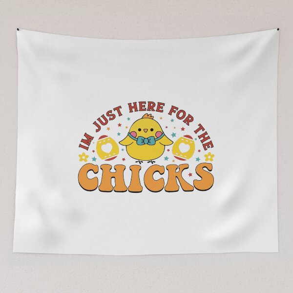 Item preview, I´M JUST HERE FOR THE CHICKS - FUNNY EASTER designed and sold by KatisDesign.