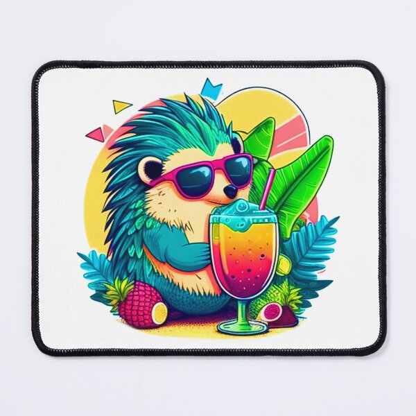 Artikelvorschau, Lustiges Igel-Design Tierstricker Tropical Summer Vacay Mode Vacation entworfen und verkauft von reddrive88.