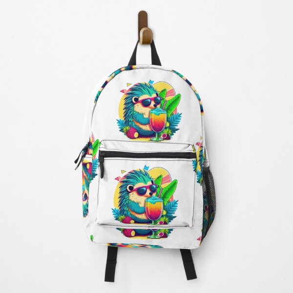 Item preview, Funny Hedgehog Design Animal Stricker Tropical Summer Vacay Mode Vacation designed and sold by reddrive88.