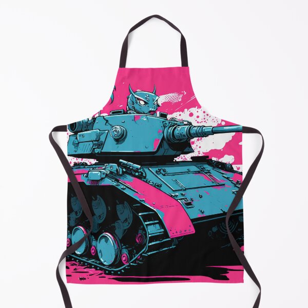 Item preview, vector illustration of cartoon style tank in punky color designed and sold by Abdullah6251.