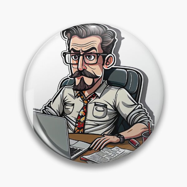 Item preview, Cool Cartoon Administrator with glases designed and sold by Piotrek0001.