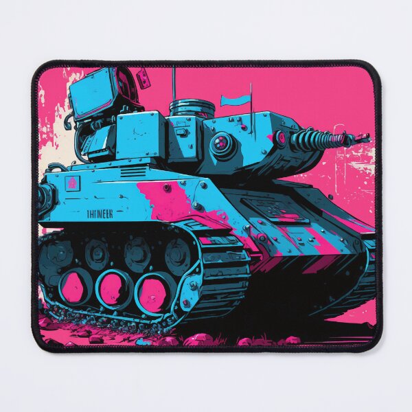 Item preview, vector illustration of cartoon style tank in punky color designed and sold by Abdullah6251.