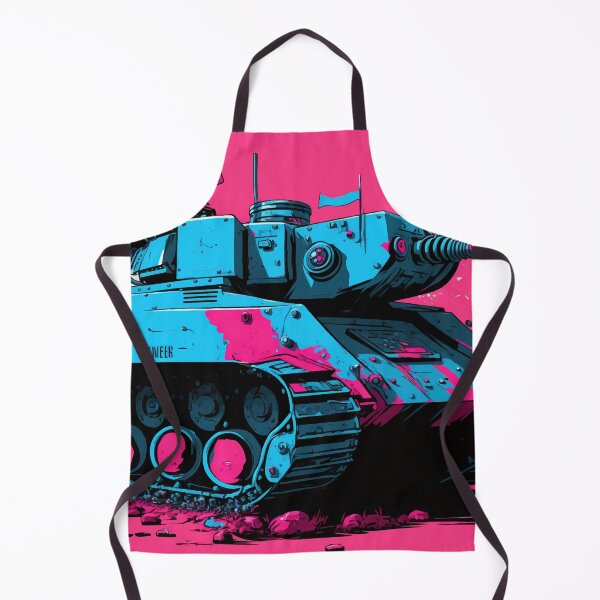 Item preview, vector illustration of cartoon style tank in punky color designed and sold by Abdullah6251.