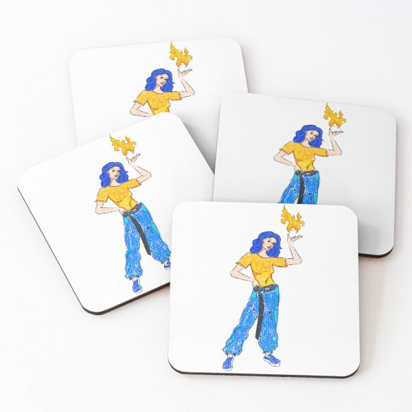 Item preview, hippie girl with fire in her hands designed and sold by HIPPMI.
