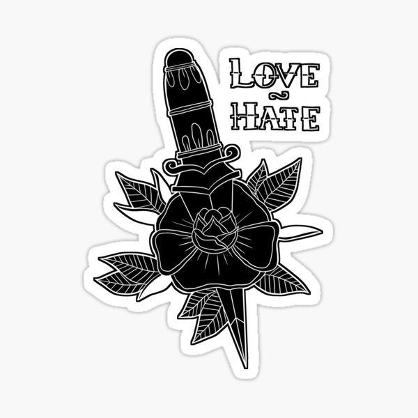 Love Hate Tattoo Gifts Merchandise For Sale Redbubble