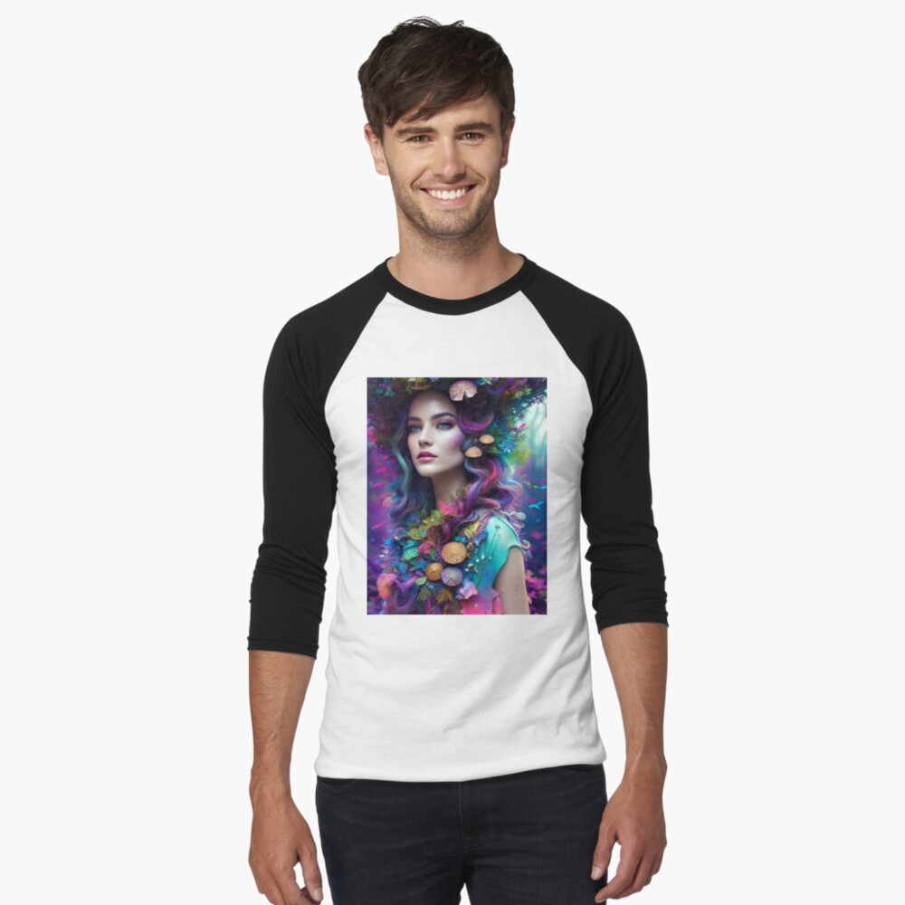 Item preview, Baseball ¾ Sleeve T-Shirt designed and sold by PsychedelicPsyc.